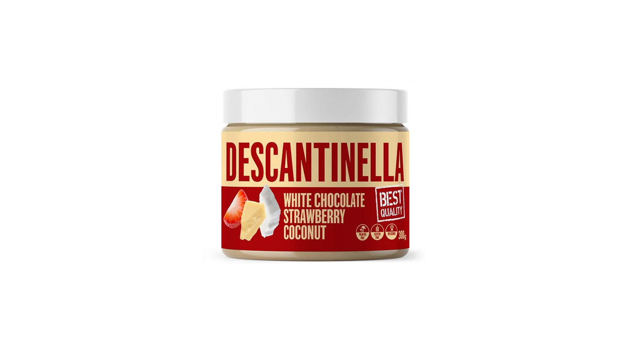 Descantinella white chocolate strawberry coconut 300g