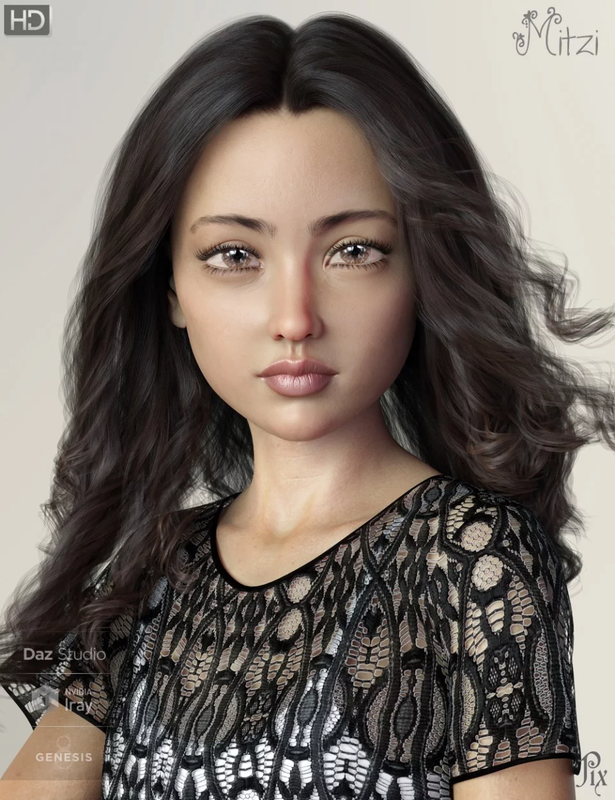 Pix Mitzi HD for Genesis 8 Female