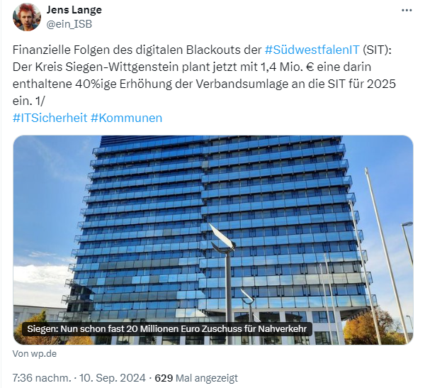 SIT-Vorfall und die Kosten