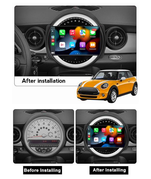 Autoradio Multimedia Rover One Android GPS pour BMW MINI COOPER R56 R60 2007 2014 Car Play Android A