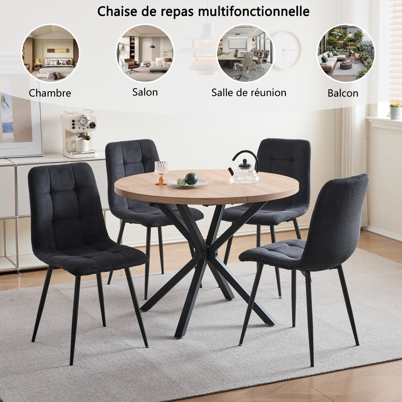 Chaises polyvalentes et élégantes