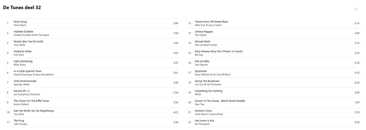 tunes back 32