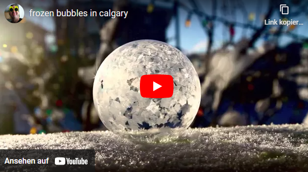 Gerfrorene Seifenblasen