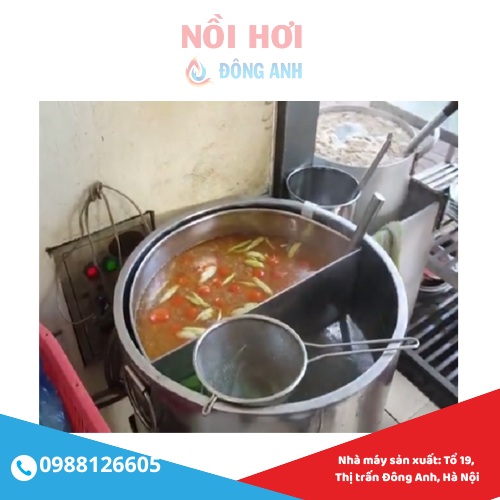 nồi nấu phở điện hai ngăn