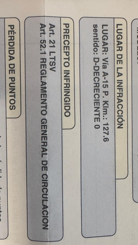 multa A 15P klm 127 6 navarra peor radar espana