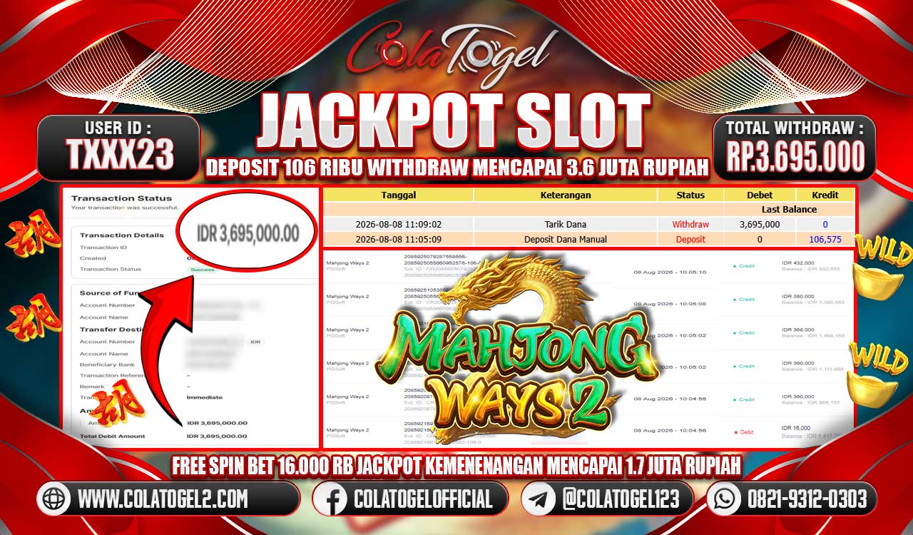 JACKPOT SLOT GACORR!!