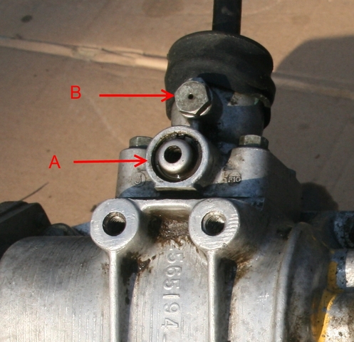 détail levier de vitesses