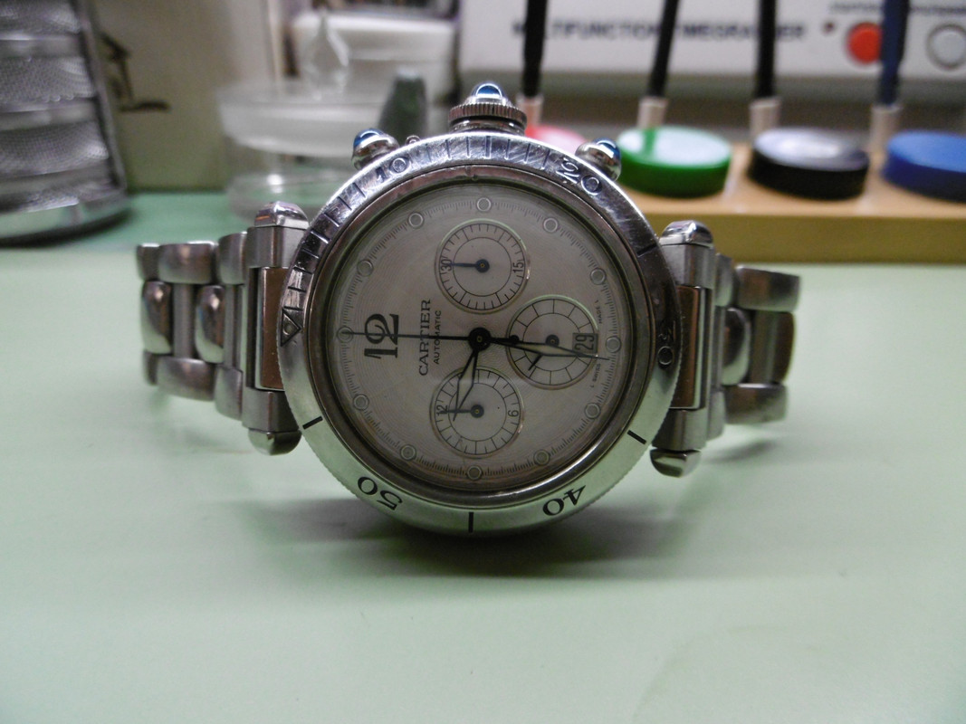 Revisione completa Cartier Pasha Chronogrape Automatic Ref.2113(Cartier 205)  - Watchrules - Forum Orologi