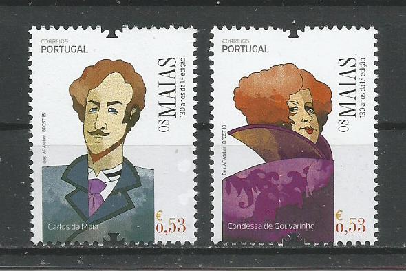 Portugal - 2018 - 130 Anos de Os Maias - selos 1