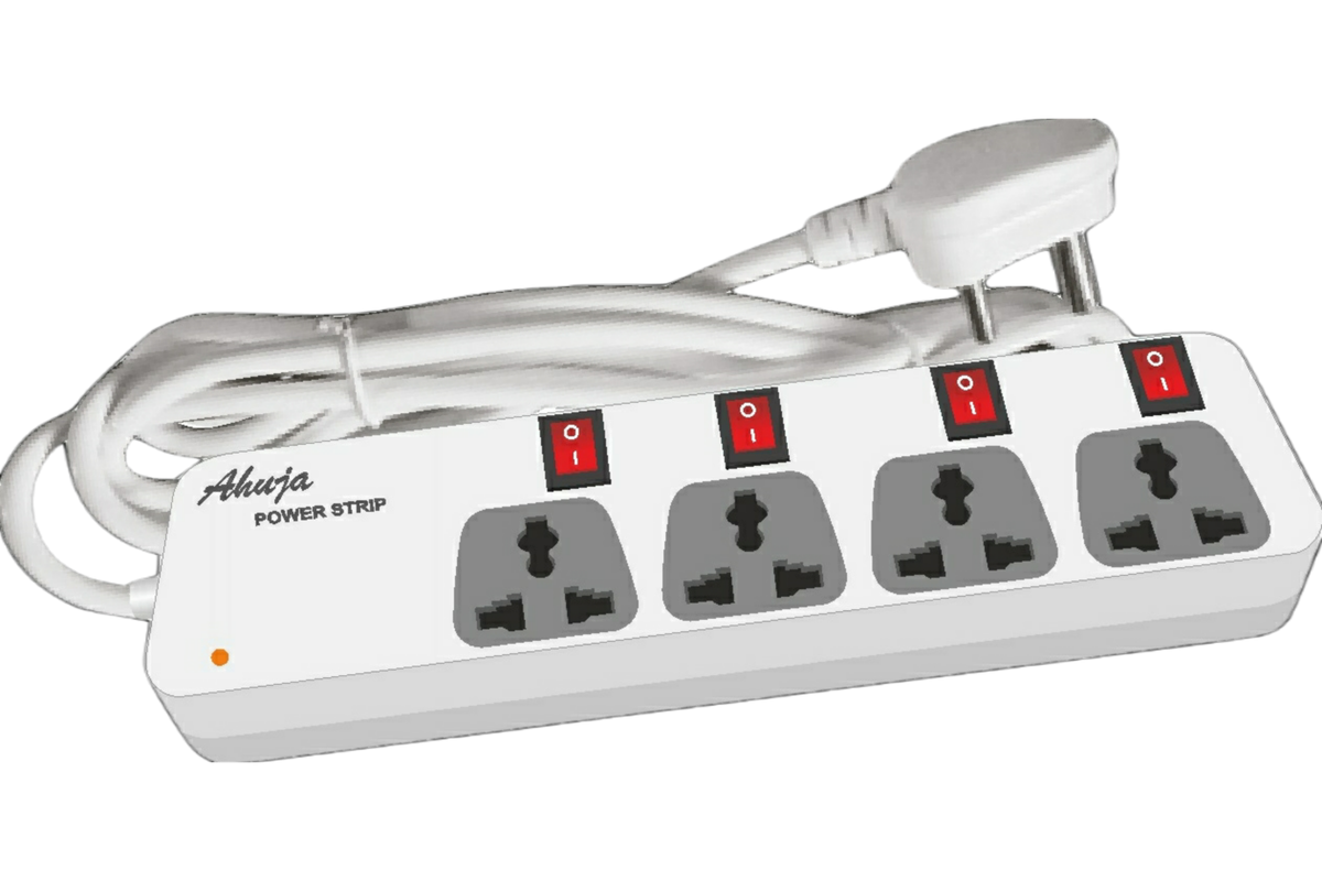 POWER STRIP WHITE 4+4 2 Meter