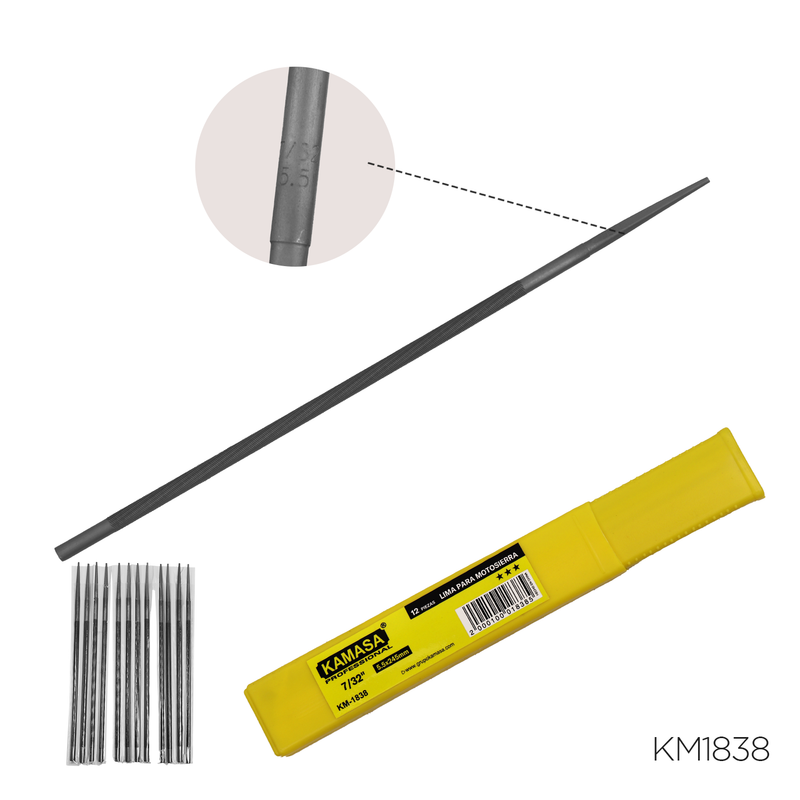 LIMA PARA MOTOSIERRA 7/32" X 8" KAMASA