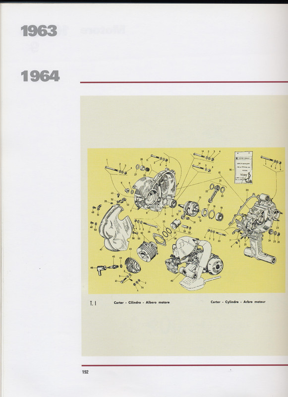 MOTORE 50cc 1963 e 90cc 1963  TAV.10 - A
