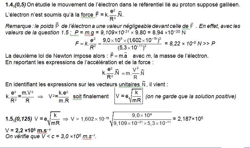 Cours physique chimie