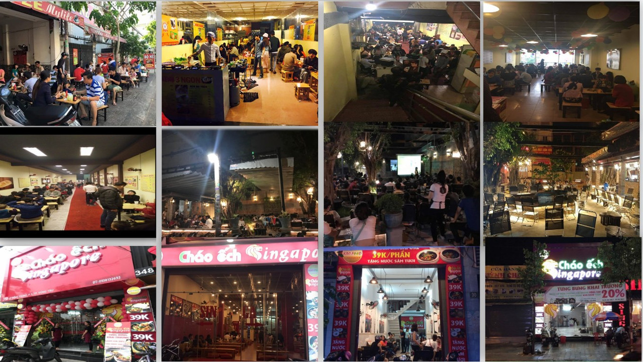 Hình ảnh những quán ăn cafe của Kiên