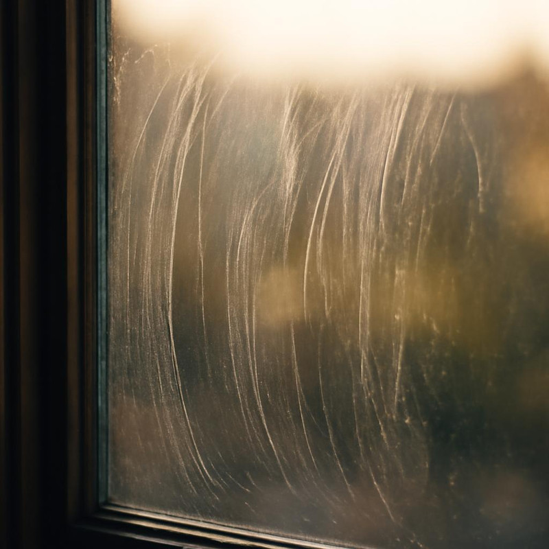 Пример ошибки при мытье окон с разводами