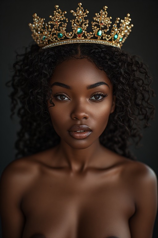 Naked-ebony-Queen-crown-soft-f-(29)