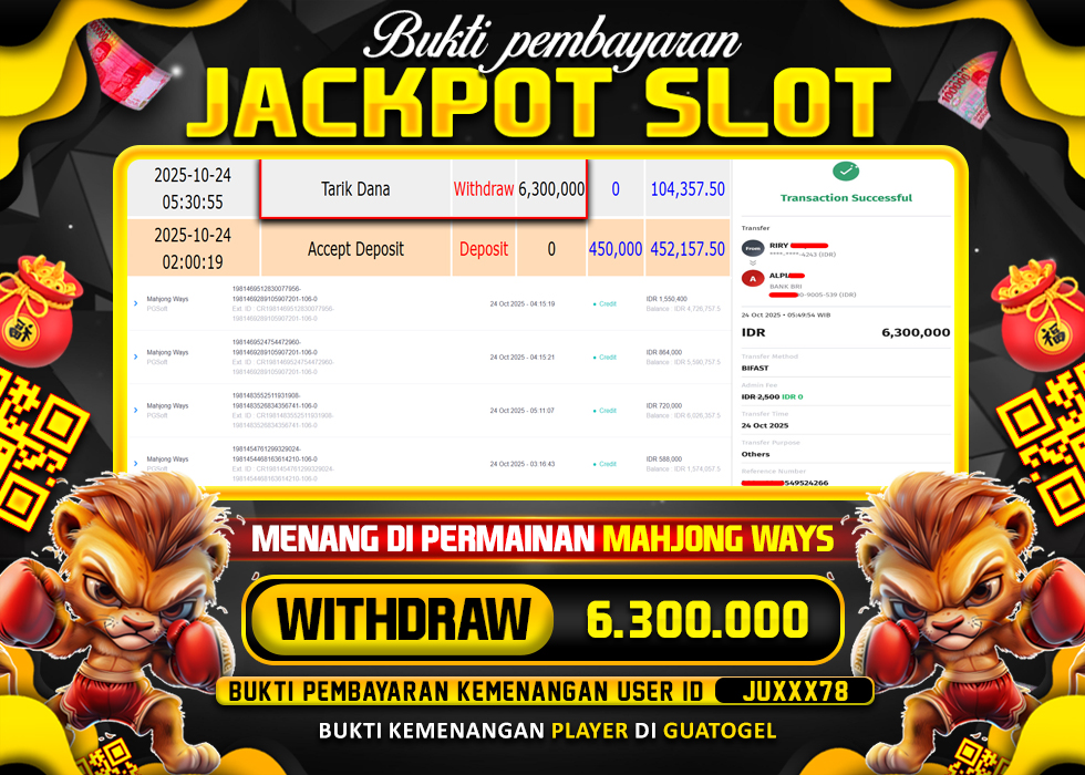 BUKTI JACKPOT LUNAS GUATOGEL