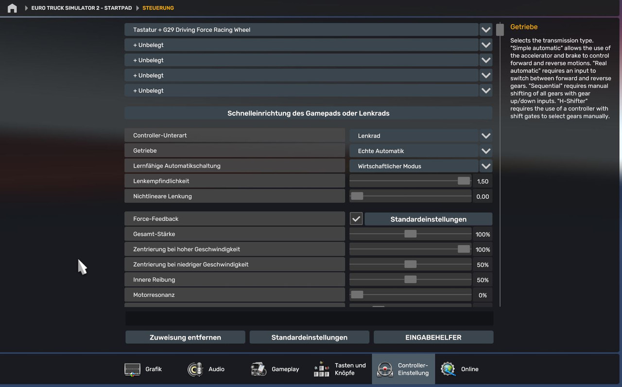 Logitech g29 :: Euro Truck Simulator 2 General Discussions