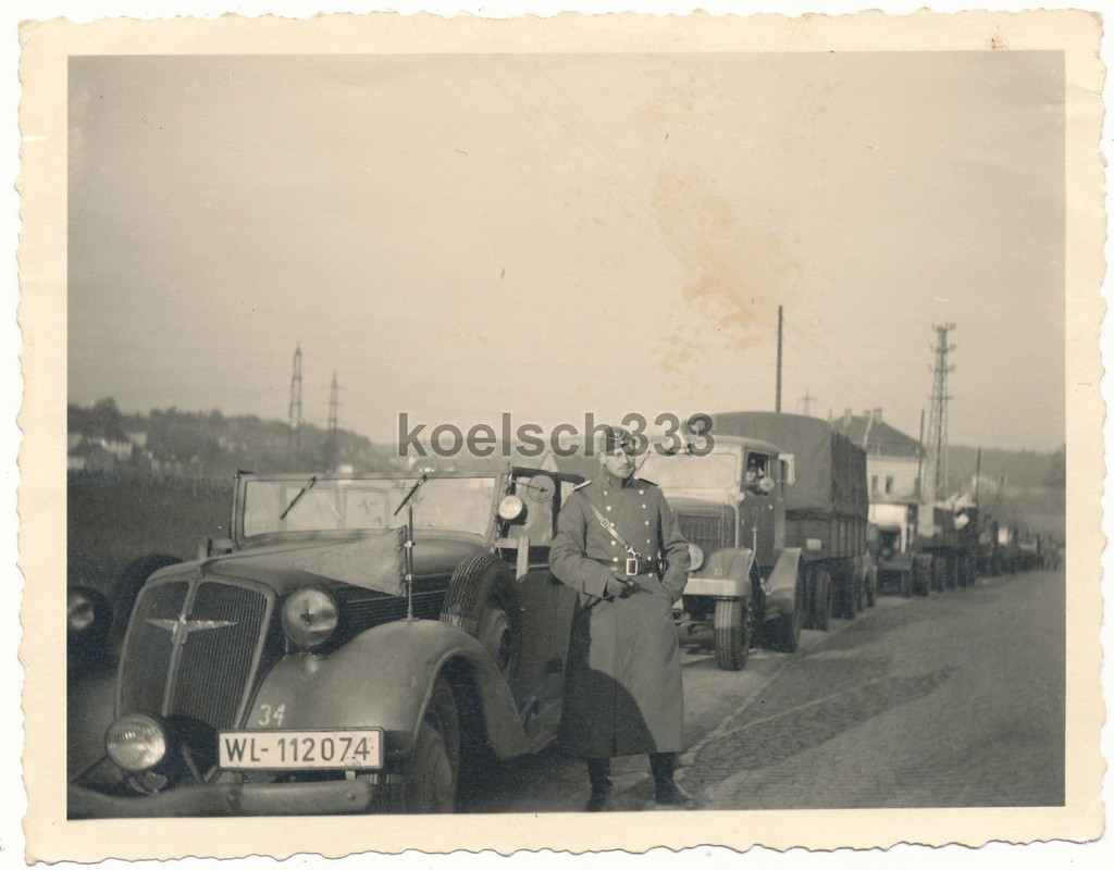 Kübelwagen Adler PKW Kfz Kennzeichen WL-112074 L