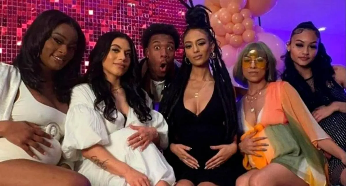 Viral en TikTok: Baby shower de 5 mujeres embarazadas por el mismo hombre