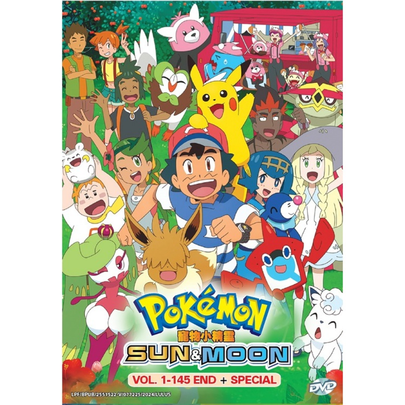 Eng Dub Pokemon Sun & Moon Complete Collection (1-145 End