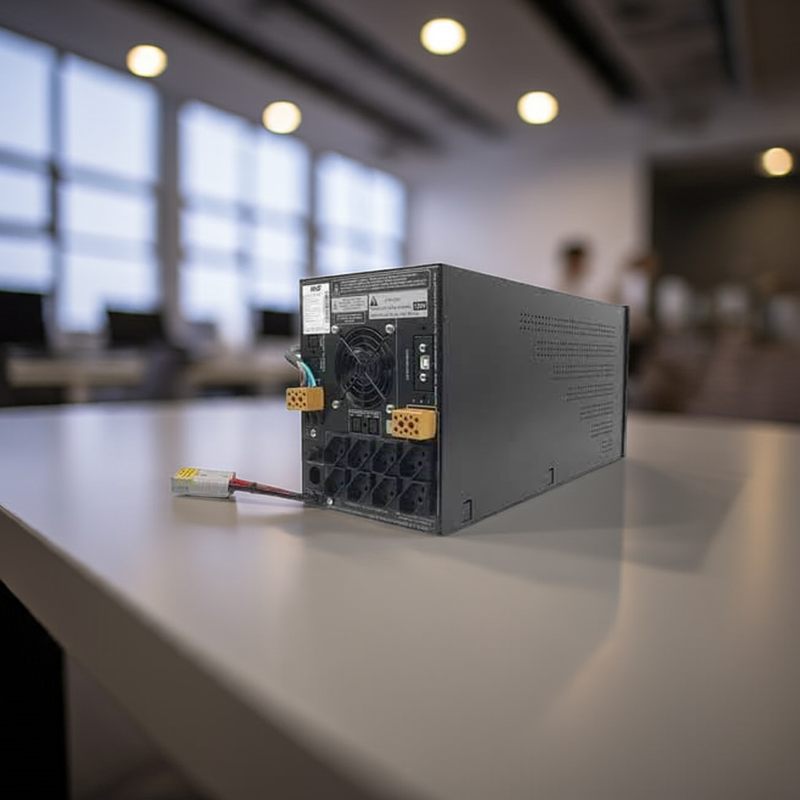 Nobreak NHS protegendo um rack de servidores