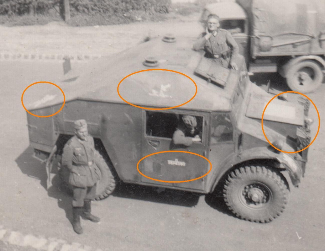 Beute LKW Radpanzer Schützenpanzer Ford Hotchkis