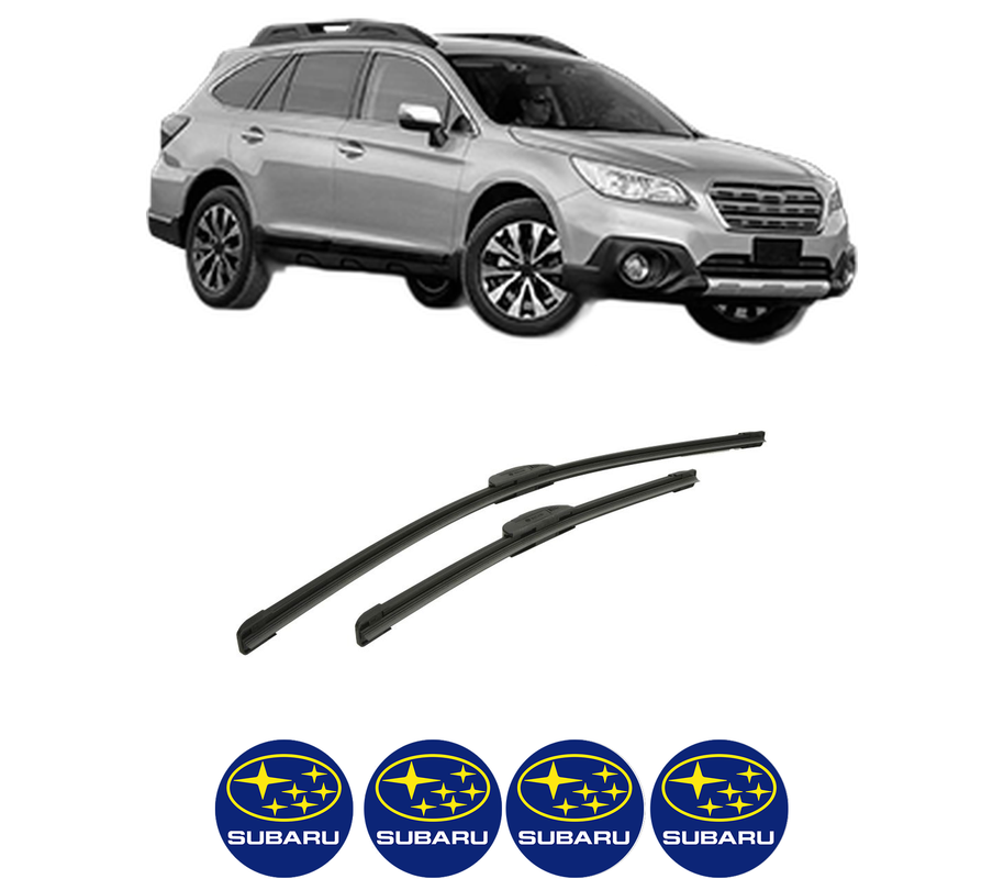 Set stergatoare auto SUBARU OUTBACK (BS) din 2015, pentru parbriz auto, 2 bucati, Bosch Aerotwin Retrofit, din cauciuc siliconat rezistent, 4 Stickere Auto SUBARU