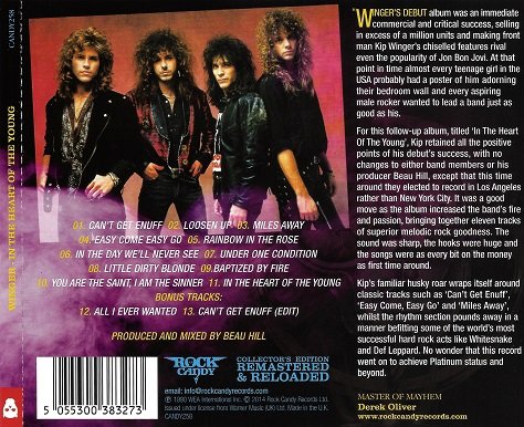 Winger - In The Heart Of The Young (1990) [Reissue: Japan SHM-CD 2009+USA 2014] Lossless
