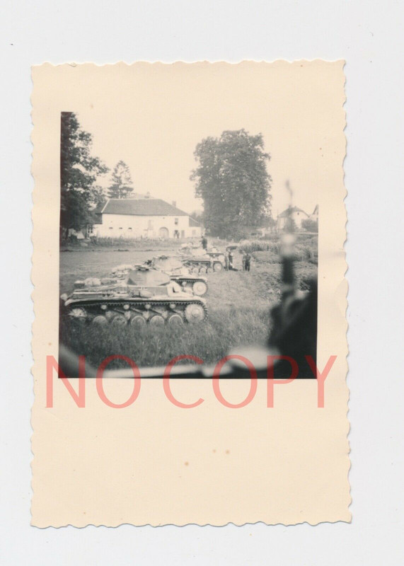 Foto WKII Panzer Einheit in Polen in Stellung czołg Polska 1939 #44