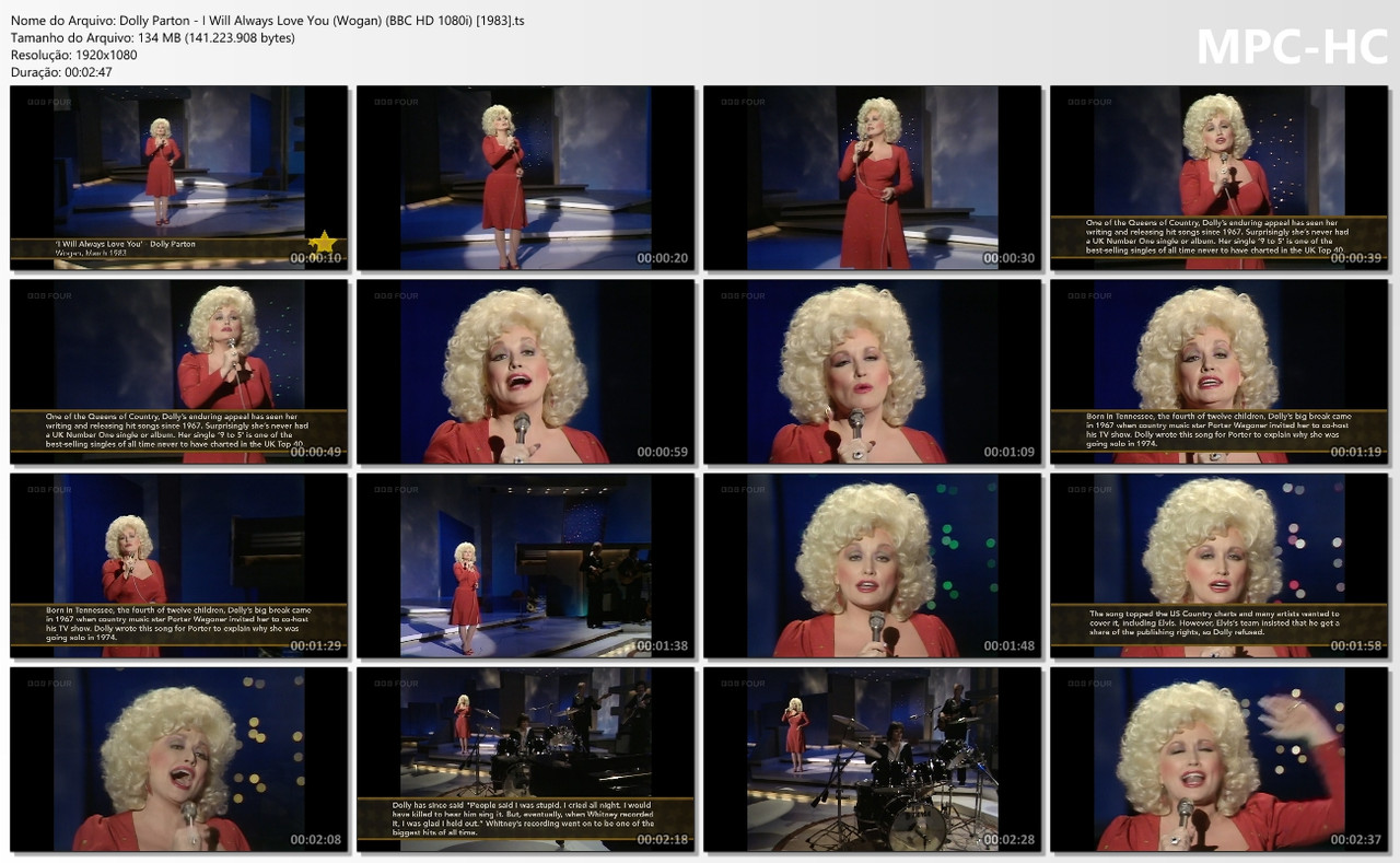 Dolly Parton - I Will Always Love You (Wogan) (BBC HD 1080i) [1983].ts