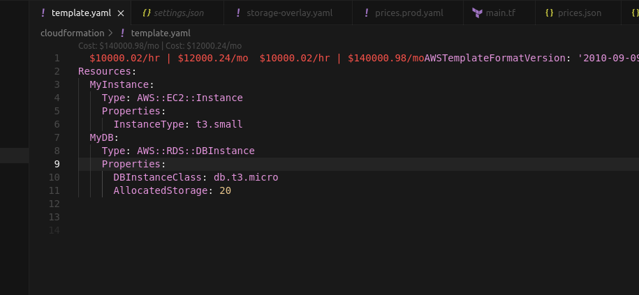 Inline costs 2
