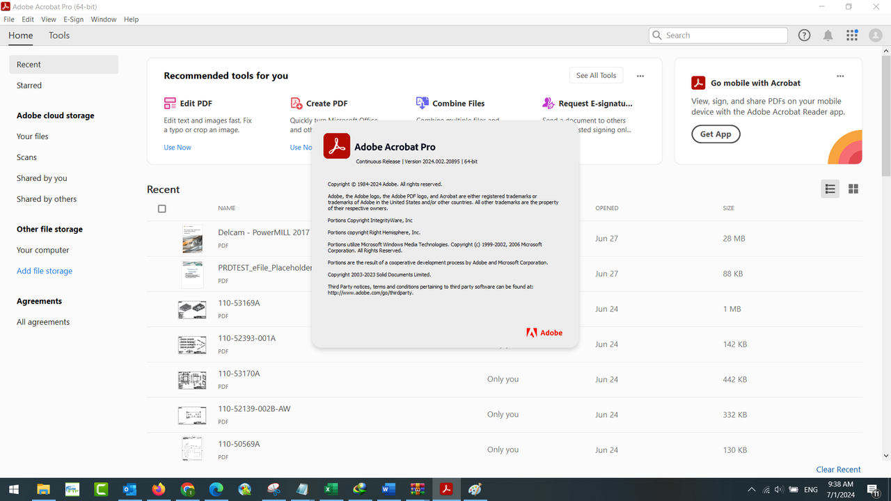 Working with Adobe Acrobat Pro DC 2024.002.20895 full