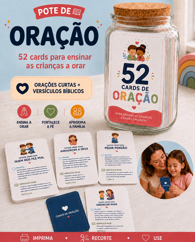 52 Cards de Oração Infantil