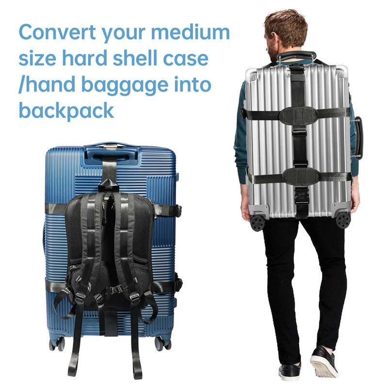 Hardcase Carry On Trolley Luggage Backpack Conversion System