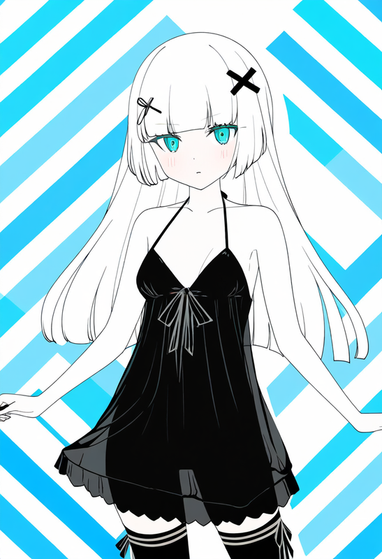 1girl, striped background, {{{{{{close-up}}}}}}, aqua eyes, long hair, hime cut, s-1363334909