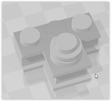 Base recta 3 mas 1 con pedestal
