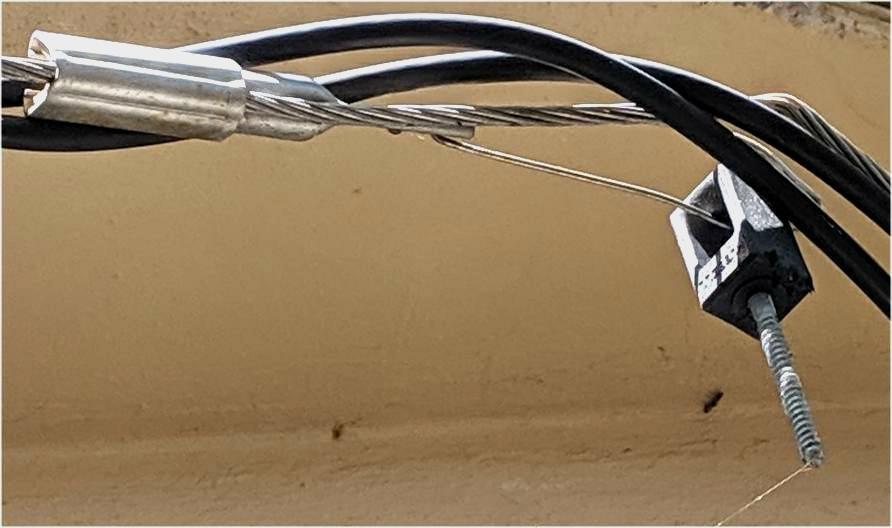 Overhead power wire strain relief DIY Home Improvement Forum