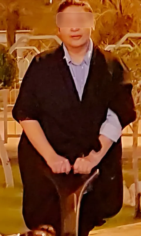 Woman before her transformation
