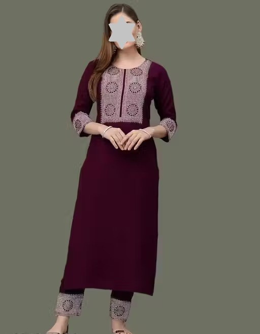 Aagam Attractive Women Kurta Sets Color 1 (KS156)