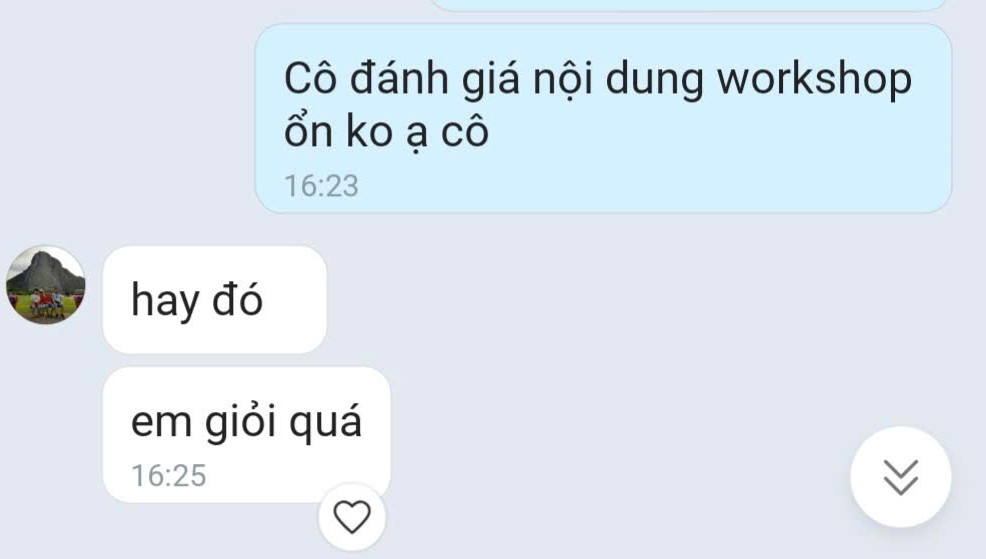Ảnh chụp phản hồi học viên 3