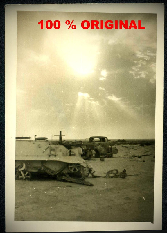 FOTO - AFRIKA KORPS - DAK - ZERSTÖRTES KETTEN FA