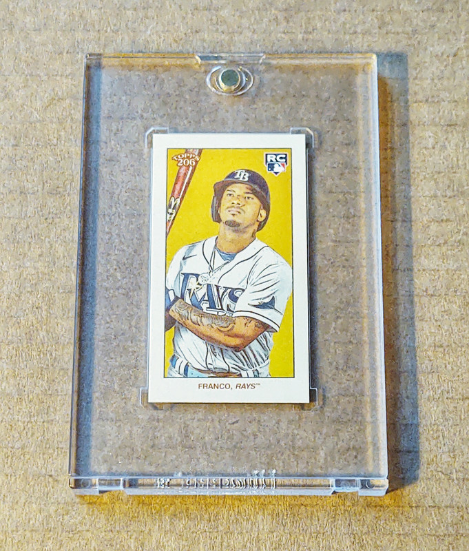 2022 Topps T206 Wave 1 Wander Franco SP Rookie Tolstoi ad back of 25