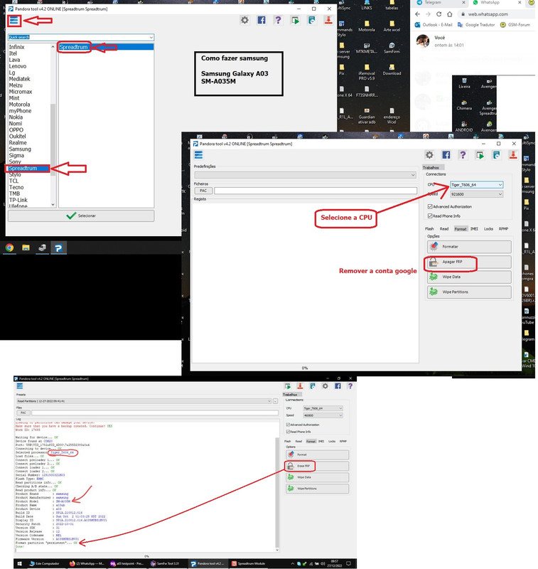 como fazer A035M se ele não esta na lissta de suportados