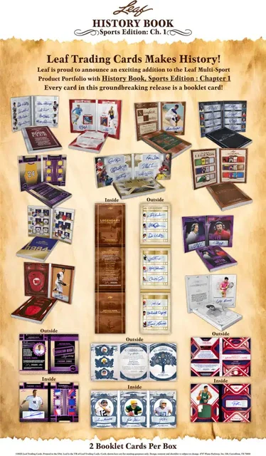 FICHE] 2023 LEAF HISTORY BOOK SPORTS EDITION CHAPTER 1