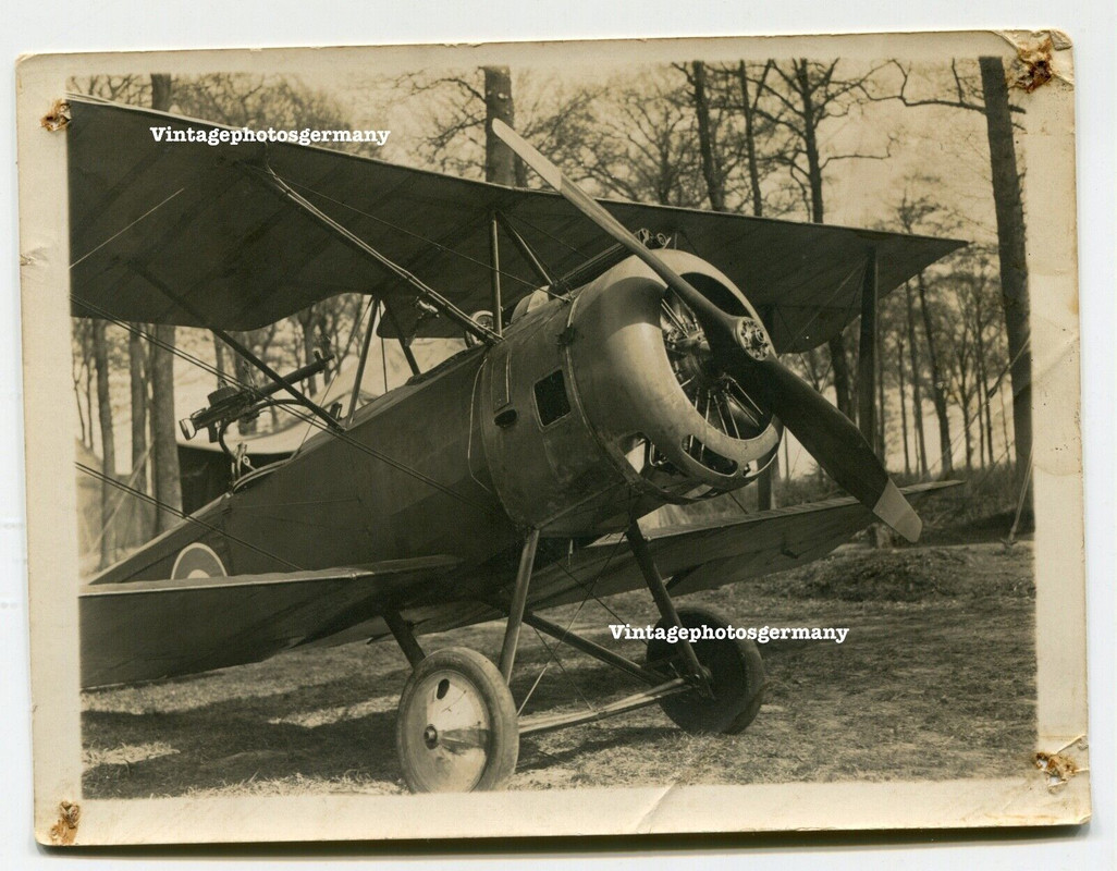 D227 Foto Frankreich WK1 französisches Beute - Flugzeug Doppeldecker Nieuport 28