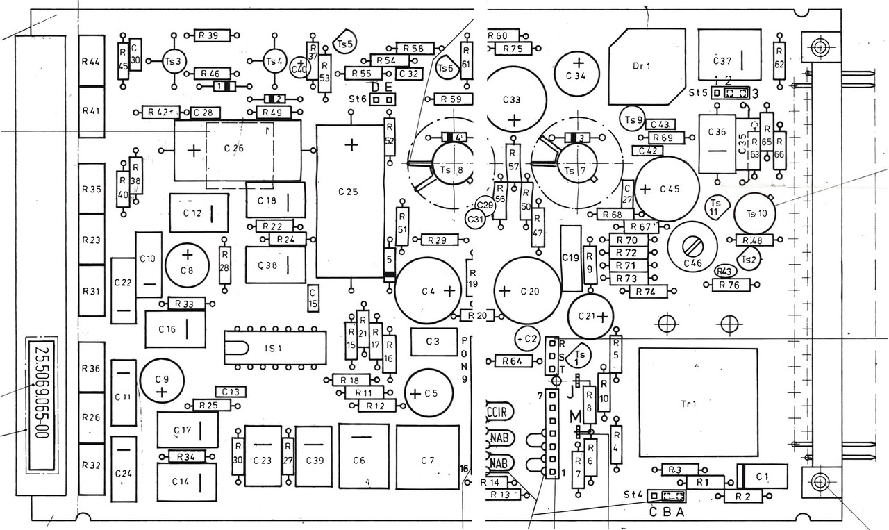 Verstärker AV11a Bestückung