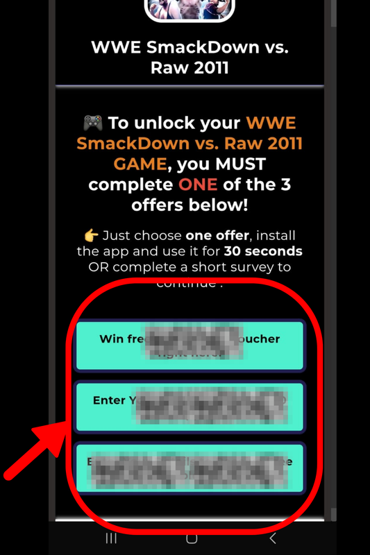 Screenshot of offers page