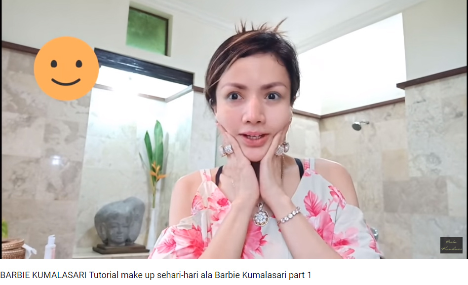 Wajah Barbie Kumalasari tanpa makeup