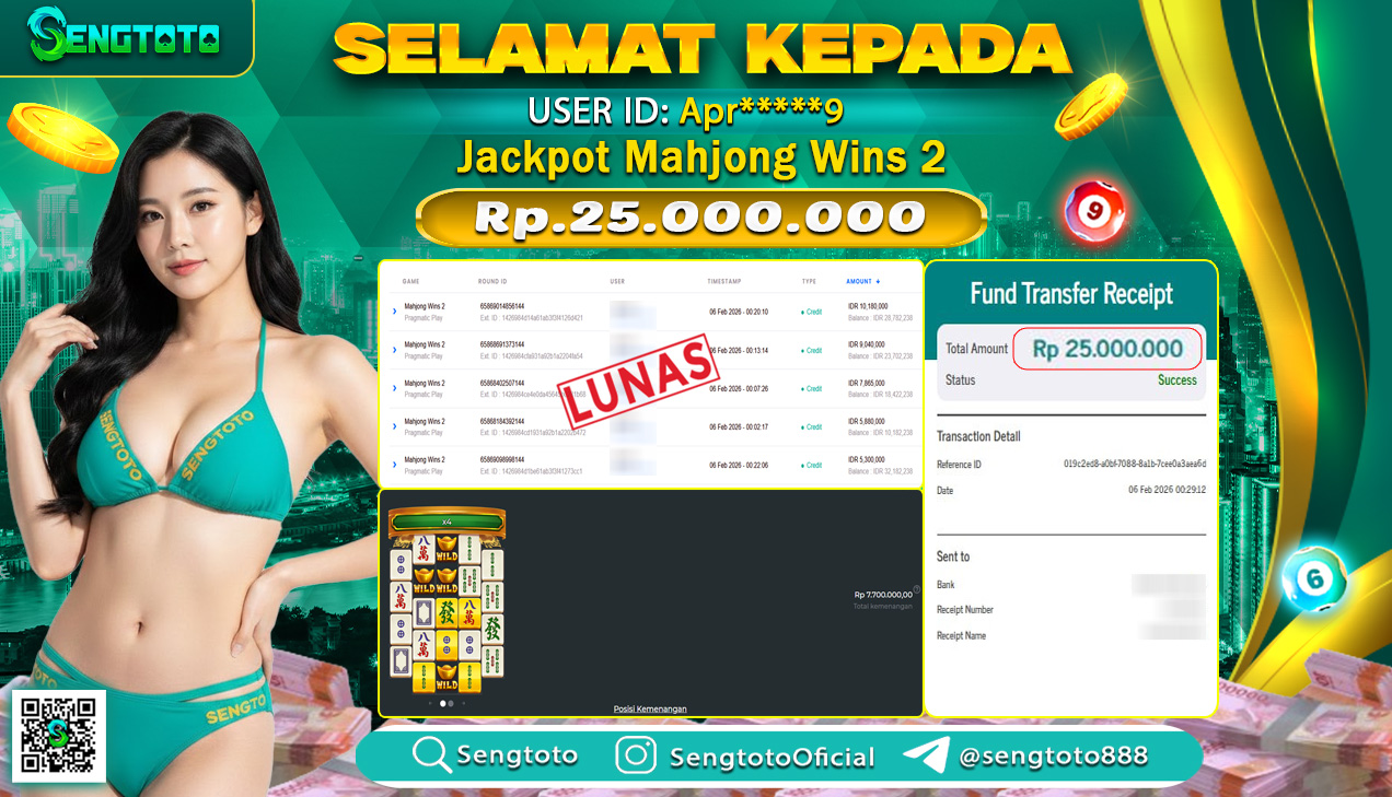 BUKTI PEMBAYARAN SLOT MAHJONG WINS 2